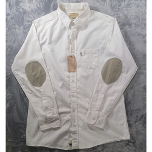 NWT Buffalo Jackson XL Cotton Button Down Shirt Long Sleeve White